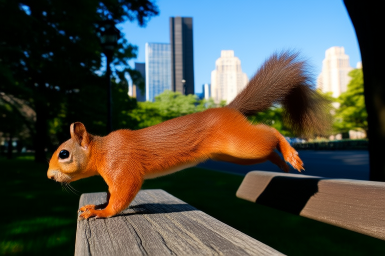 From Park to Roof: How Squirrels Dominate Urban Landscapes