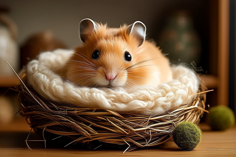 DIY Cozy Nests for Your Sleepy Golden Hamster