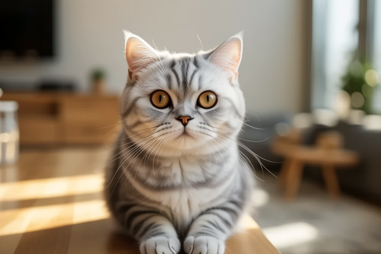 Meet the Fluffy Silver Charmer: Your New Favorite British Shorthair