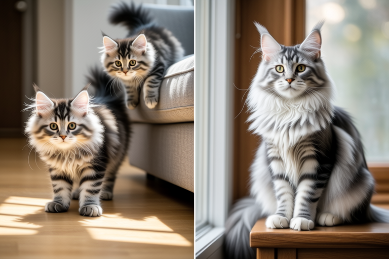 From Playful Cubs to Graceful Adults: The Life Journey of a Maine Coon