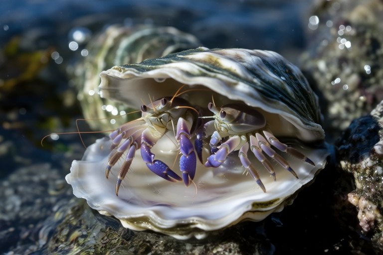The Unique Coexistence: Host Shellfish and Their Pea Crab Roommates